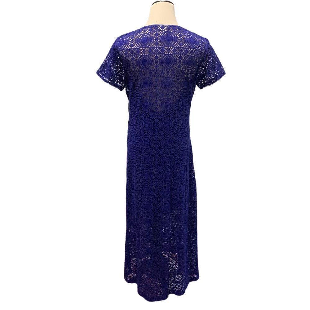 Tommy Bahama Danube Blue Maxi Dress/Beach Coverup Sz L - Picture 2 of 5
